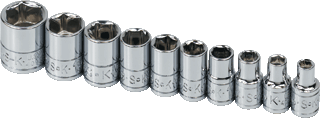Picture of 10 Pc. 1/4" Drive 6 Pt. Standard Fractional Socket Set