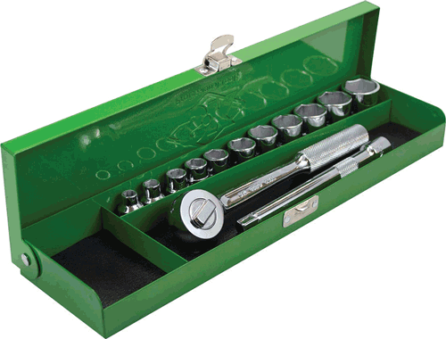 Picture of 13 Pc. Classic 3/8" SAE Metal Box Set