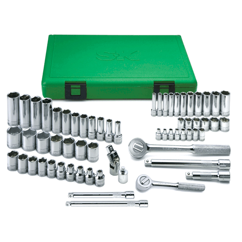 Picture of 62 Pc. 1/4" & 3/8" Dr. 6 Pt. Metric Socket Set