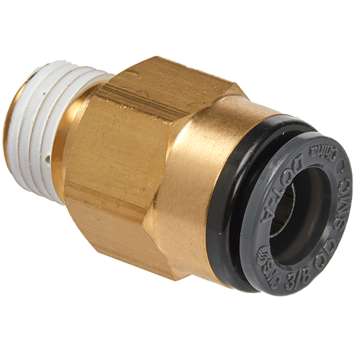 Picture of Straight Male Connector, 3/8" Tube x 1/4" NPT