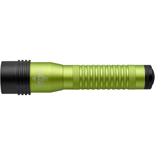 Picture of Strion® LED HL® Flashlight, 2 Batteries & AC/DC Piggyback Charger, Lime Green