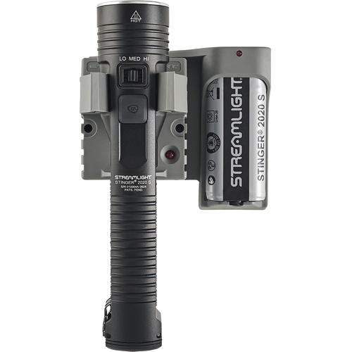 Picture of STINGER® 2020 S Rechargeable Flashlight, 120V AC/12V DC - PiggyBack, Black