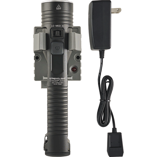 Picture of STINGER® 2020 S Rechargeable Flashlight, 120V AC/12V DC - 1 Holder, Black