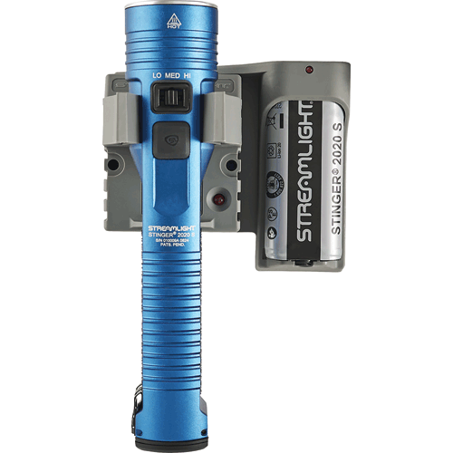 Picture of STINGER® 2020 S Rechargeable Flashlight, 120V AC/12V DC - PiggyBack, Blue