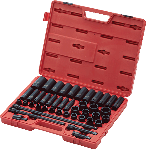 Picture of 1/2" Dr. 43 Pc. Metric Impact Socket Master Set