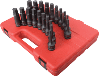 Picture of 1/2" Dr. Master Impact Hex Driver Set - 20 Pc. SAE & Metric