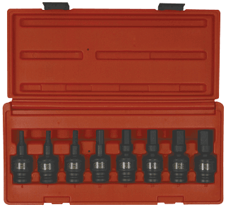 Picture of 1/2" Dr. Universal Hex Impact Socket Set, 8 Pc. Metric