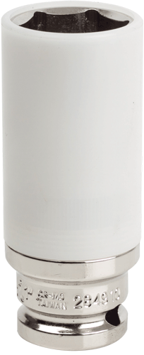 Picture of 1/2" Dr. 1" Extra Thin Wall Deep Wheel Protector Impact Socket, Silver