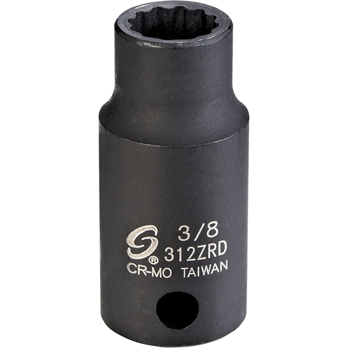 Picture of 3/8" Dr. 12 Pt. 3/8" Semi-Deep Impact Socket