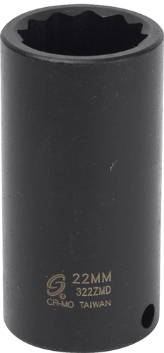 Picture of 3/8" Dr. 12 Pt. 22mm Deep Impact Socket
