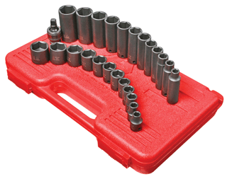 Picture of 3/8" Dr. Master Impact Socket Set, 25 Pc. SAE