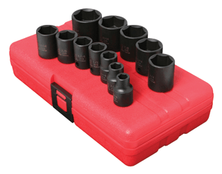 Picture of 3/8" Dr. Standard Impact Socket Set, 12 Pc. SAE