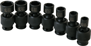 Picture of 3/8" Dr. Universal Impact Socket Set, 7 Pc. SAE