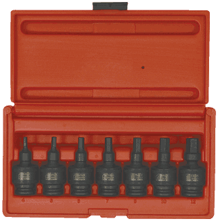 Picture of 3/8" Dr. Universal Hex Impact Socket Set, 7 Pc. Metric