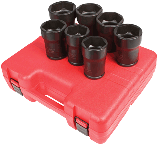 Picture of 3/4" Dr. Truck Pinion Locknut Impact Socket Set, 7 Pc.