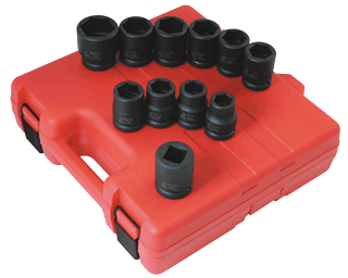 Picture of 3/4" Dr. Truck Service Impact Socket Set, 11 Pc. SAE
