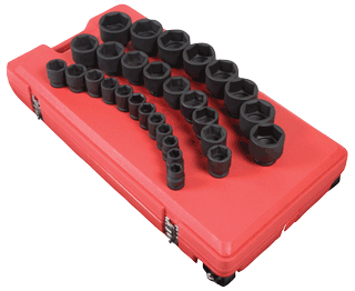 Picture of 3/4" Dr. Impact Socket Set, 29 Pc. SAE