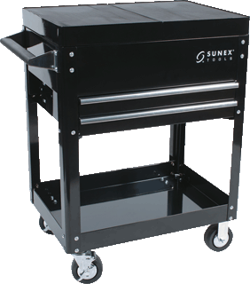 Picture of Compact Slide Top Utility Cart, Black