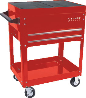 Picture of Compact Slide Top Utility Cart, Red