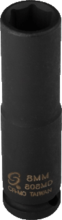 Picture of 1/4" Dr. Individual Deep Socket, Metric - 8mm
