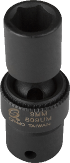 Picture of 1/4" Dr. Individual Univeral Socket, Metric - 9mm