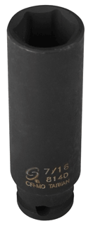 Picture of 1/4" Dr. Individual Deep Socket, SAE - 7/16"
