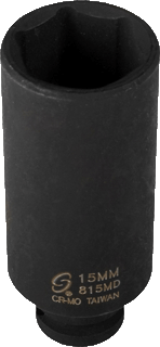 Picture of 1/4" Dr. Individual Deep Socket, Metric - 15mm