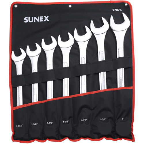 Picture of 7 Piece SAE Raised Panel Jumbo Combination Wrench Set
