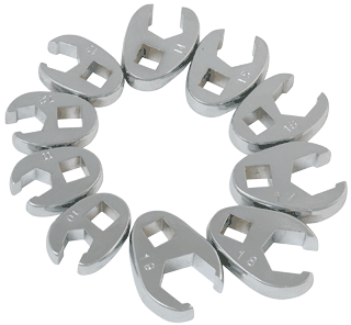 Picture of 10 PC. 3/8" DRIVE METRIC CROWFOOT WRENCH SET