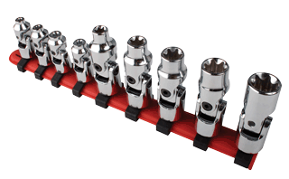 Picture of 9 Pc. 1/4" Drive Universal Star chrome Socket Set