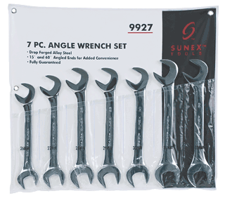 Picture of 7 Pc. Fully Polished Metric Jumbo Angle Head Wrench Set