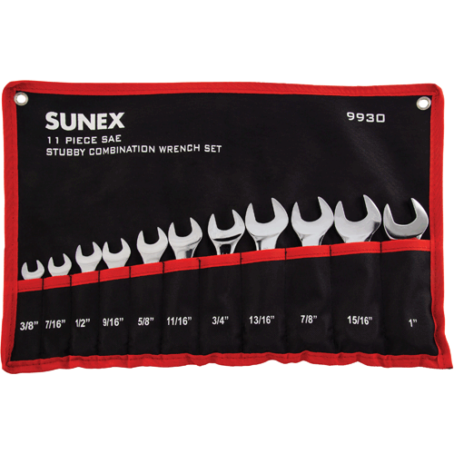 Picture of 11 Pc. SAE Stubby Combo Wrench Set