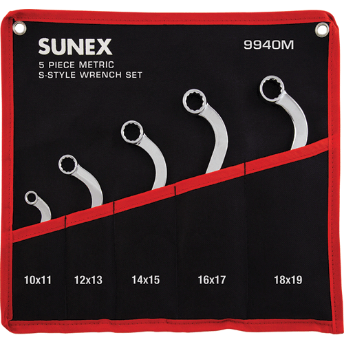 Picture of 5 Pc.  Metric S-Sttle Wrench Set, 8-19mm