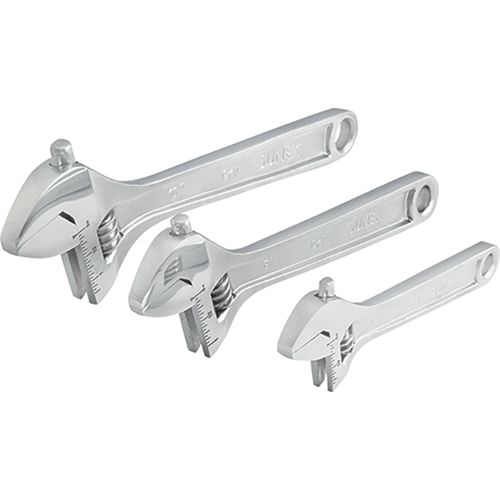 Picture of 6", 8" & 10" 3 Pc Adjustable Wrench Set