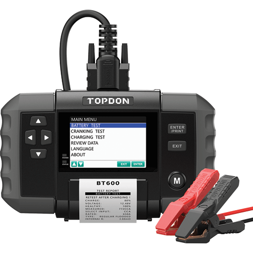 Picture of BT600  -  12V Battery & 12V/24V System Tester w/Built-in Printer