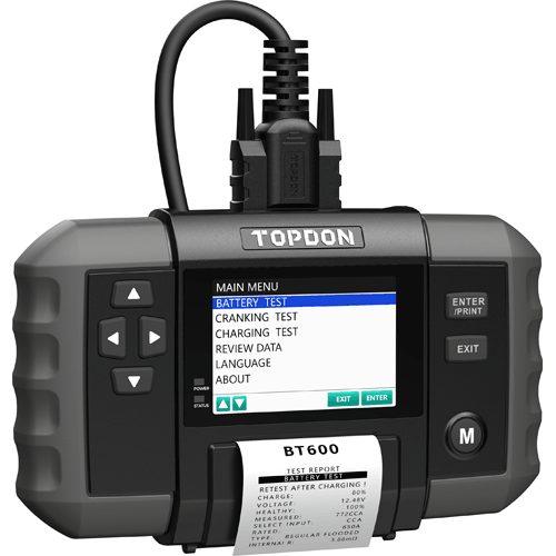 Picture of BT600  -  12V Battery & 12V/24V System Tester w/Built-in Printer