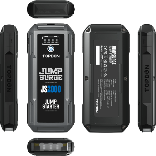 Picture of JumpSurge2000 - 2000 Peak Amp Battery Jumpstarter, Power Bank, & Flashlight