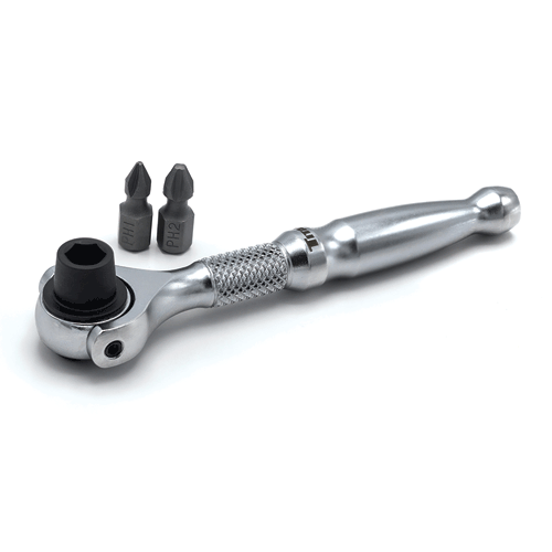 Picture of 1/4" Dr. 4" Swivel Head Micro Bit Driver