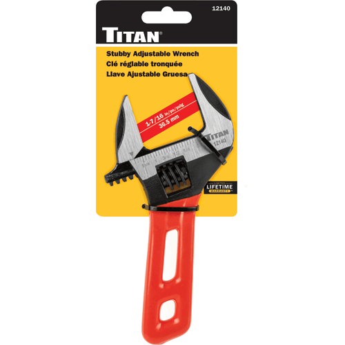 Picture of Stubby Adjustable Wrench 1-7/16" Jaw Capacity