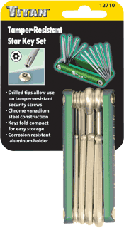 Picture of Tamper Proof Star Key Set
