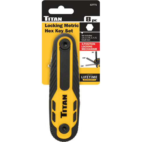Picture of 8 Pc. Locking Metric Hex Key Set