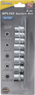Picture of 8 Pc. 3/8" Dr. Metric Spline Socket Set