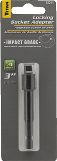 Picture of 1/4" Dr. x 3" Locking Socket Adapter