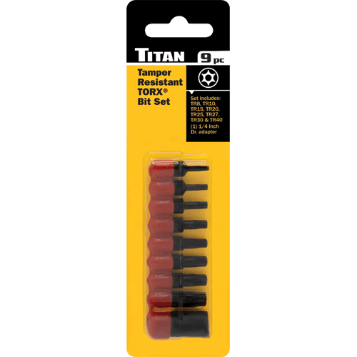 Picture of 9 Pc. Tamper Resistant Torx® Bit Set