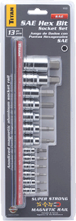 Picture of 13 Pc. SAE Hex Bit Socket Set