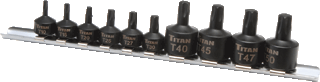 Picture of 10 Pc. Star Stubby Impact Bit Socket Set