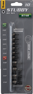 Picture of 10 Pc. Star Stubby Impact Bit Socket Set