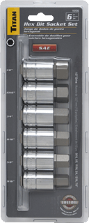 Picture of 6 Pc. Large SAE Hex Socket Bit Set