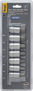 Picture of 7 Pc. Large Metric Hex Socket Bit Set
