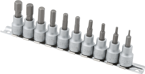 Picture of 10 Pc. Metric Hex Bit Socket Set